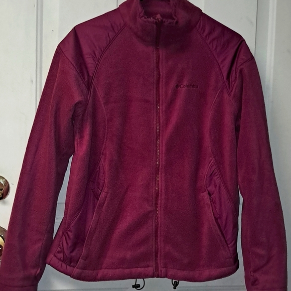 Columbia Omni-Tech 3-N-1 Woman's Large Full Zip Hooded Jacket. Purple - Picture 10 of 16